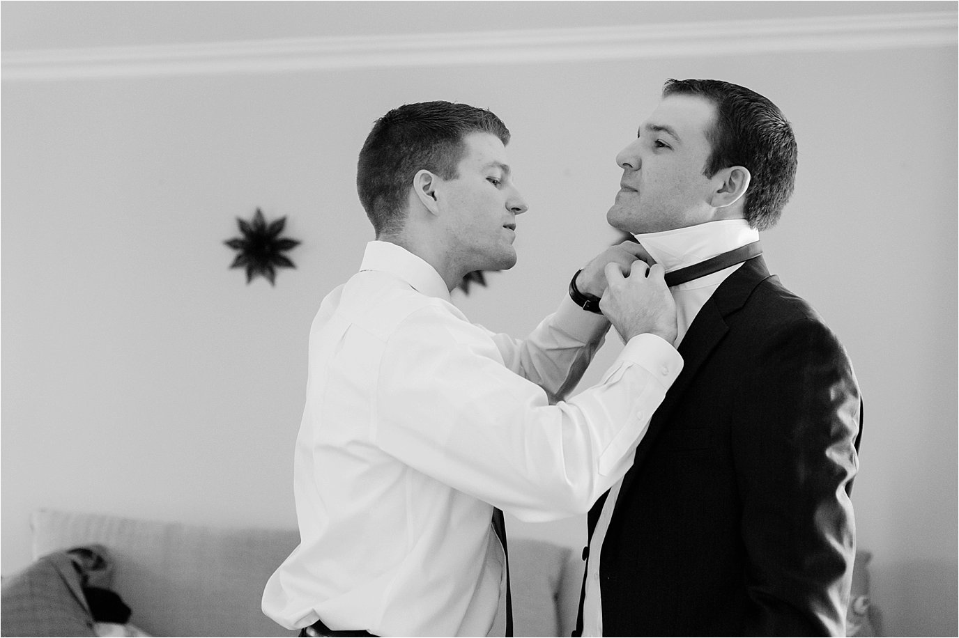 groom getting ready